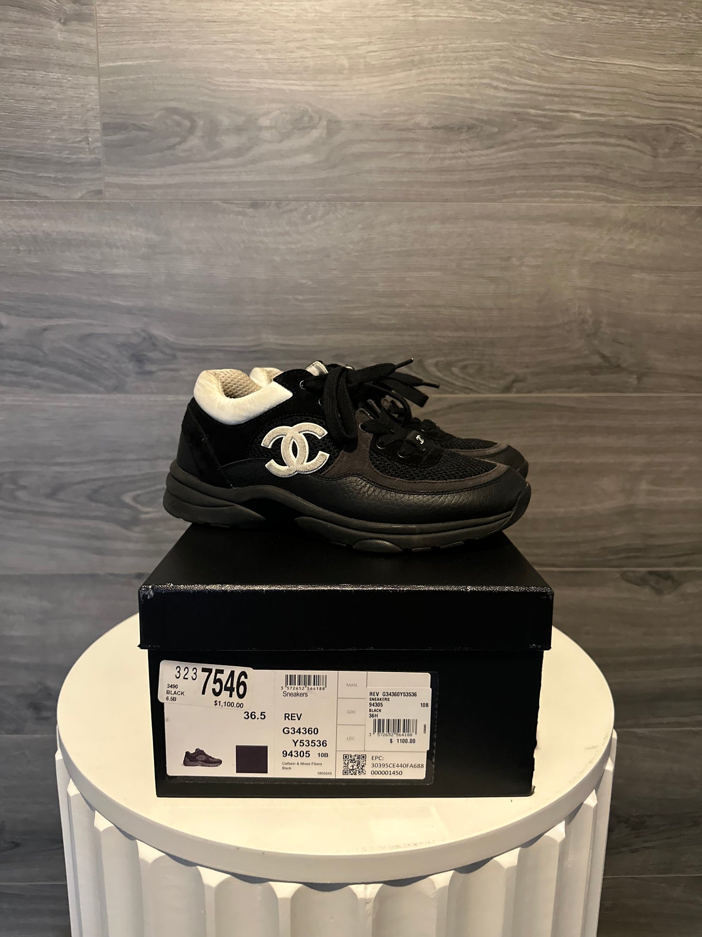 Chanel “White/Black” Runners