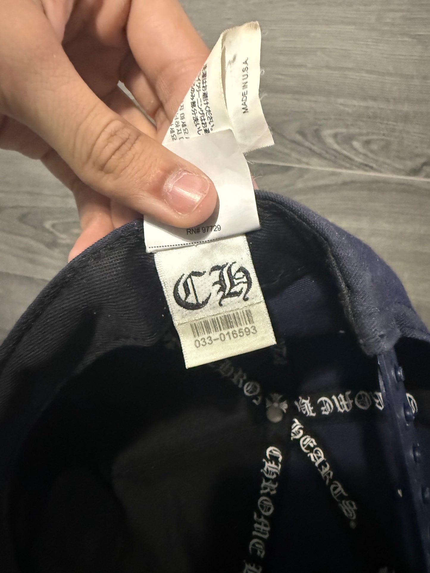 Chrome Hearts “Navy” Baseball Hat