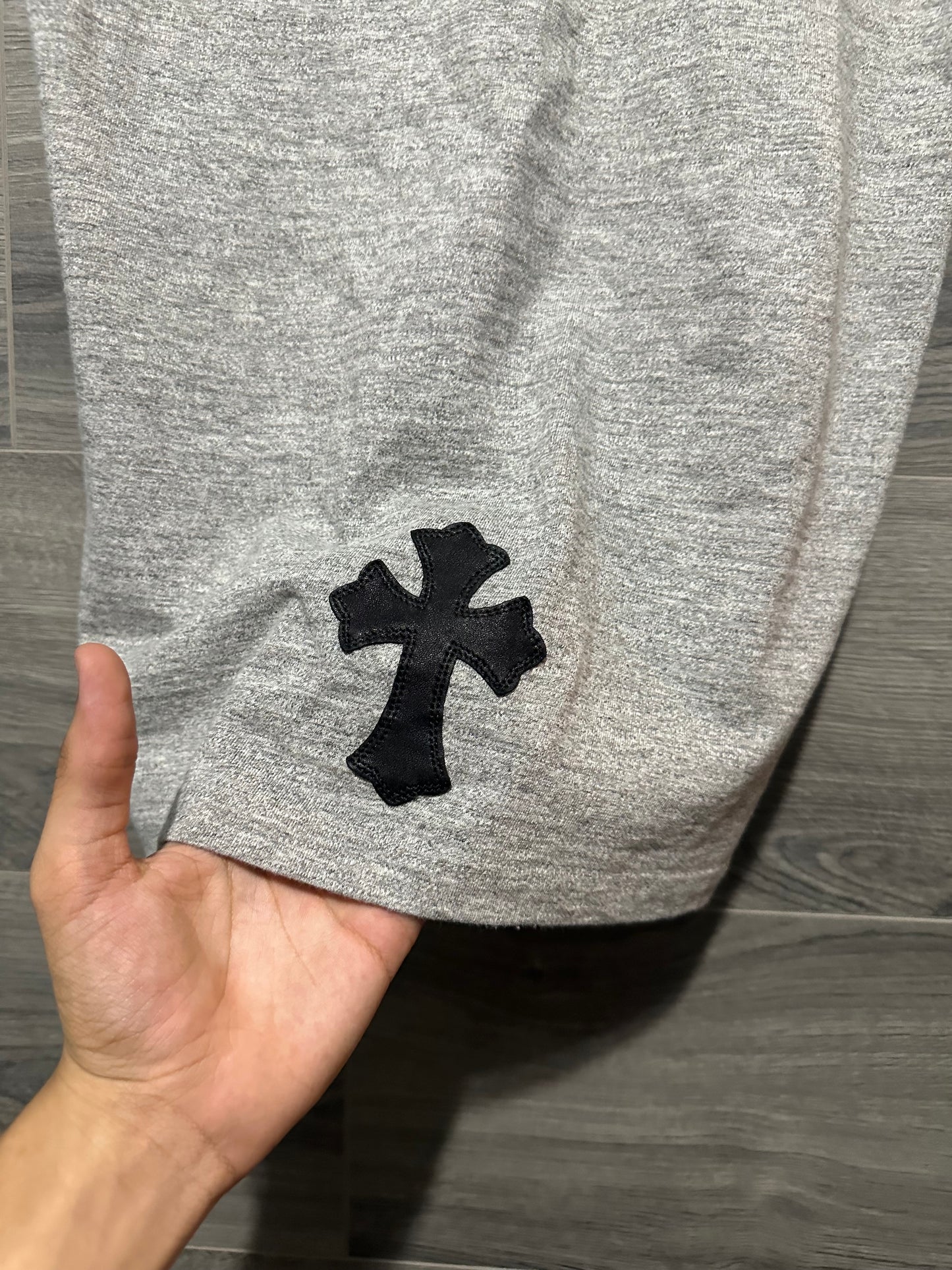 Chrome Hearts Triple Cross Patch Button Up Shirt