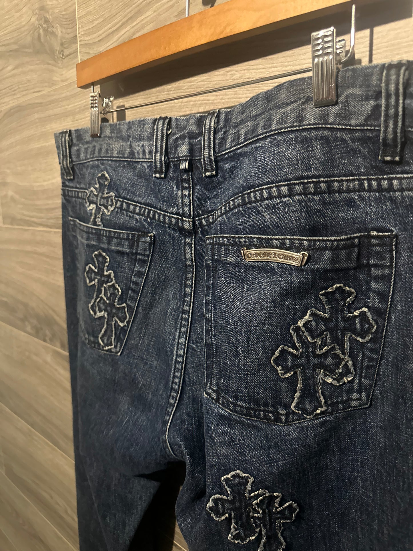 Chrome Hearts Denim Patch Jeans