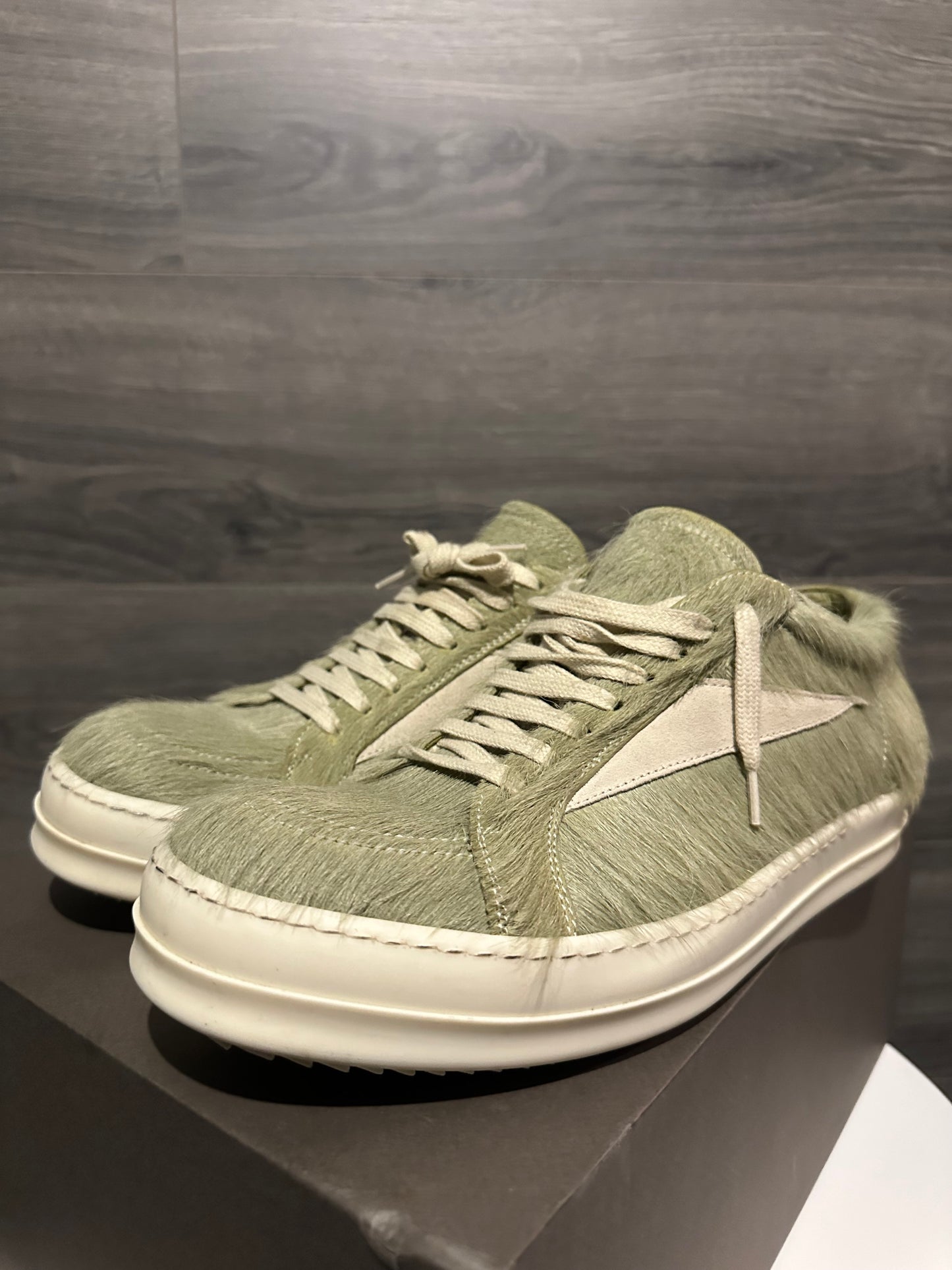 Rick Owens Mainline "Acid" Fur Vintage Sneakers