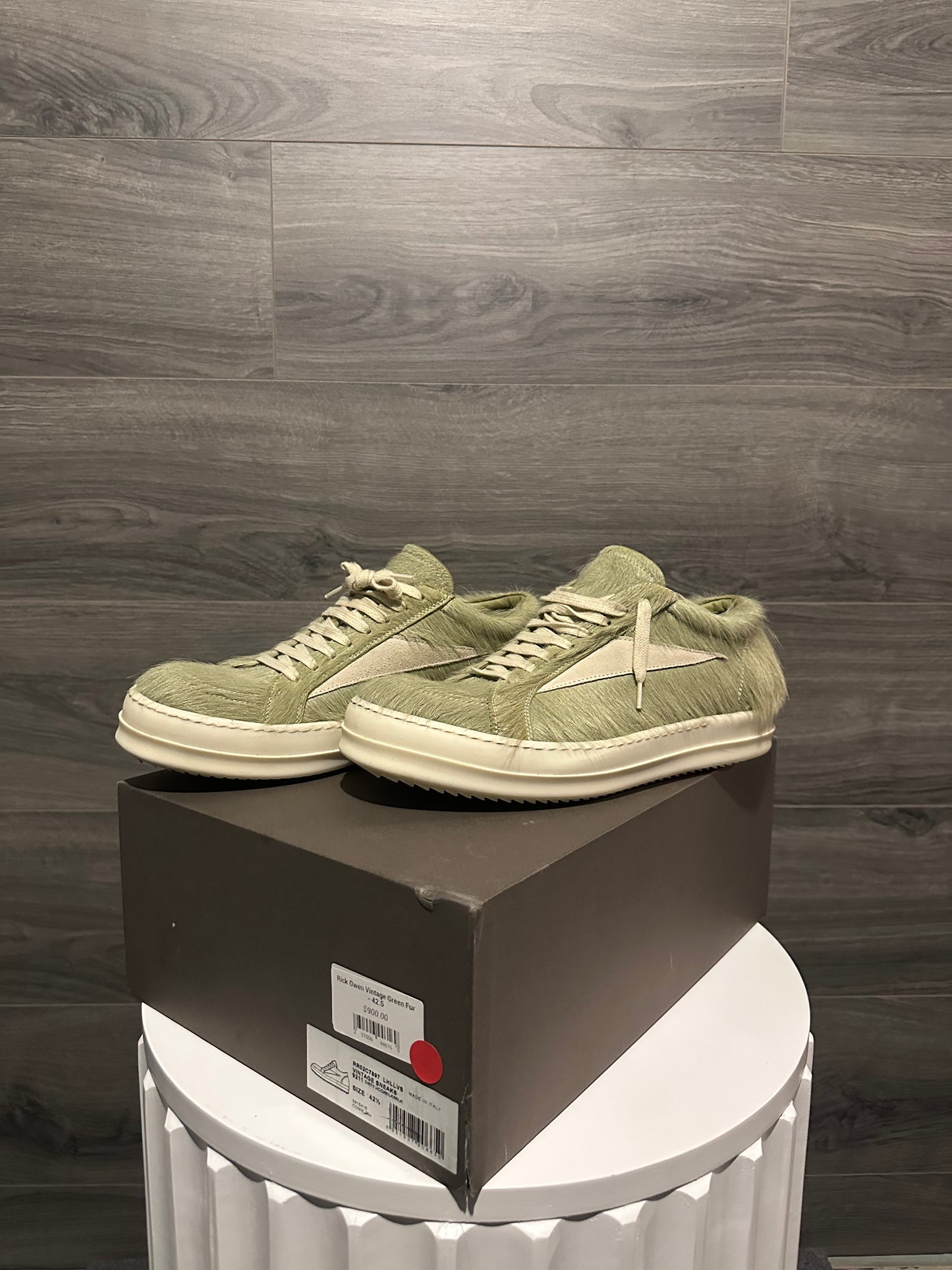 Rick Owens Mainline "Acid" Fur Vintage Sneakers