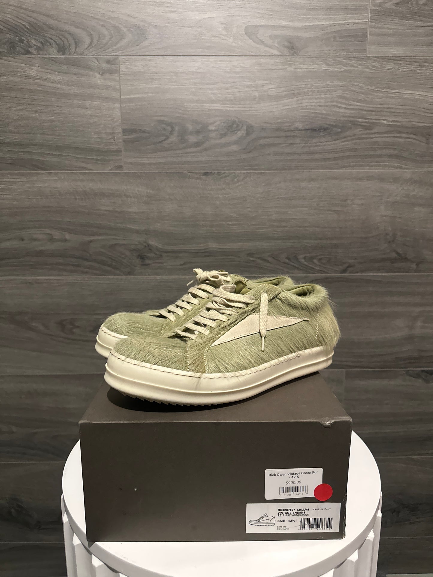 Rick Owens Mainline "Acid" Fur Vintage Sneakers