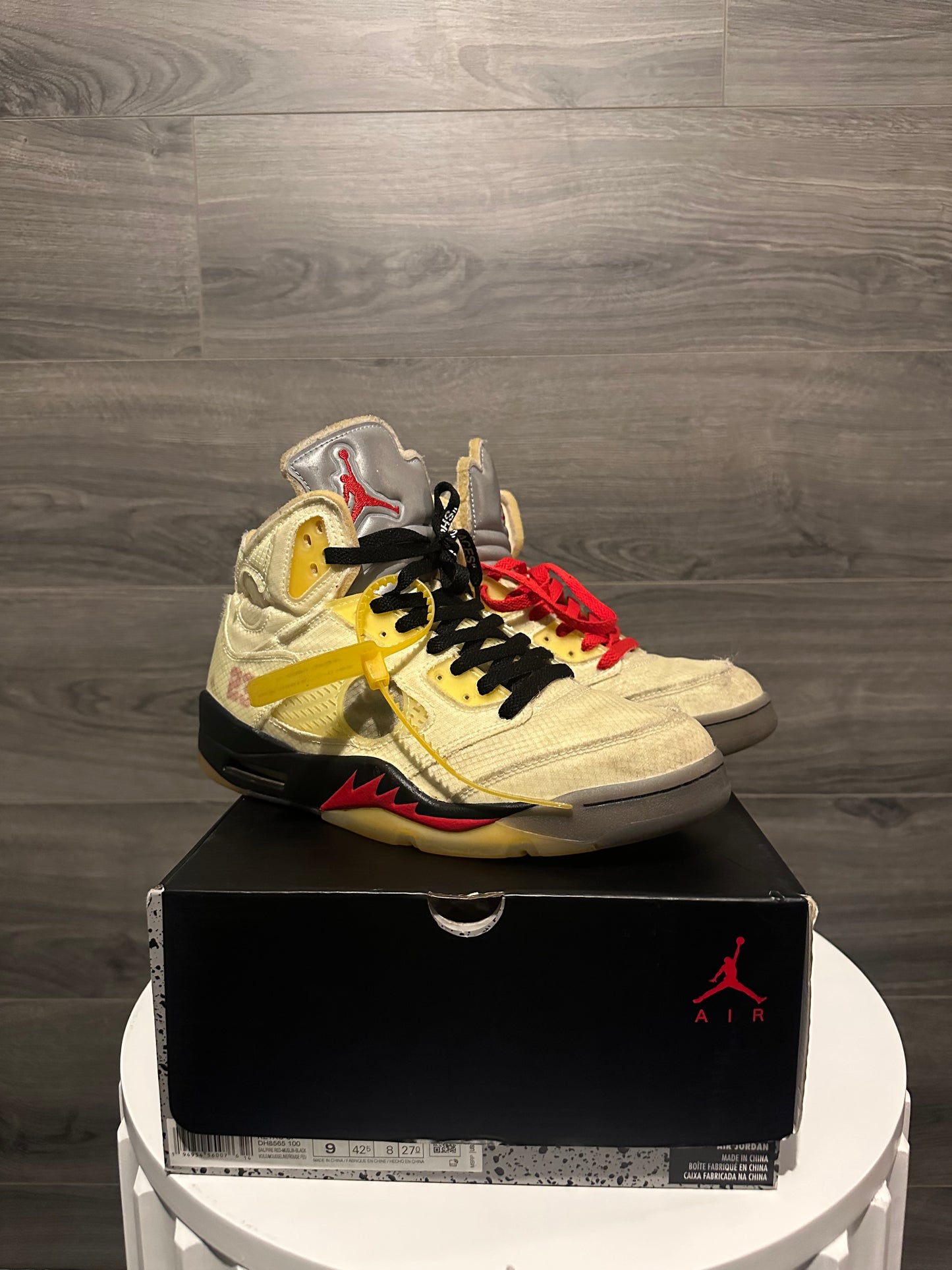 Off White Sail Jordan 5s