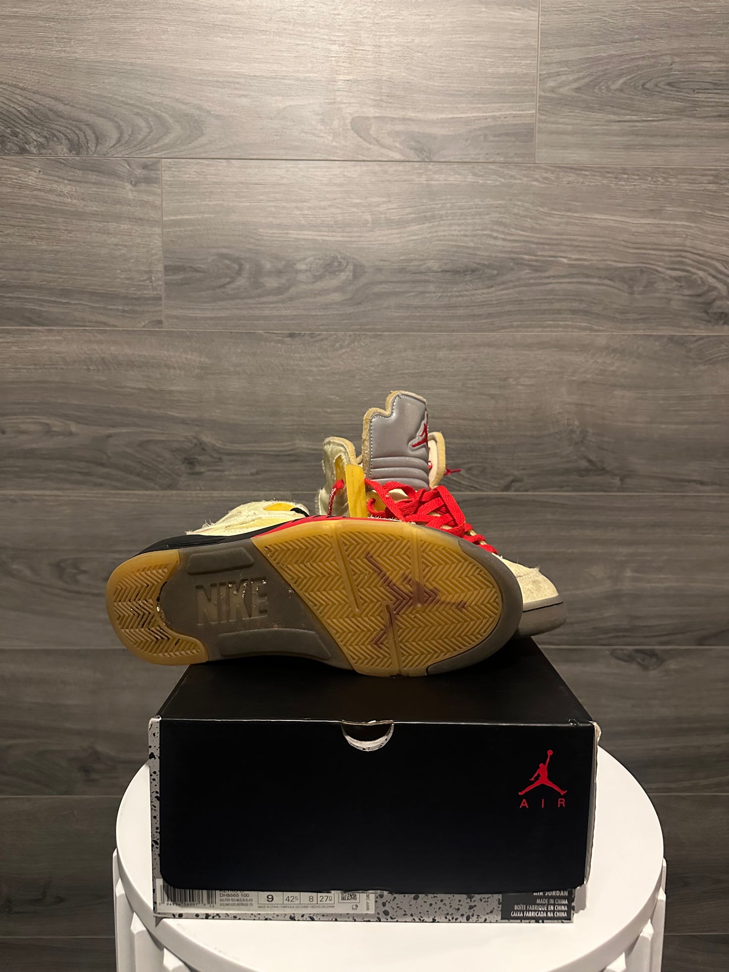 Off White Sail Jordan 5s