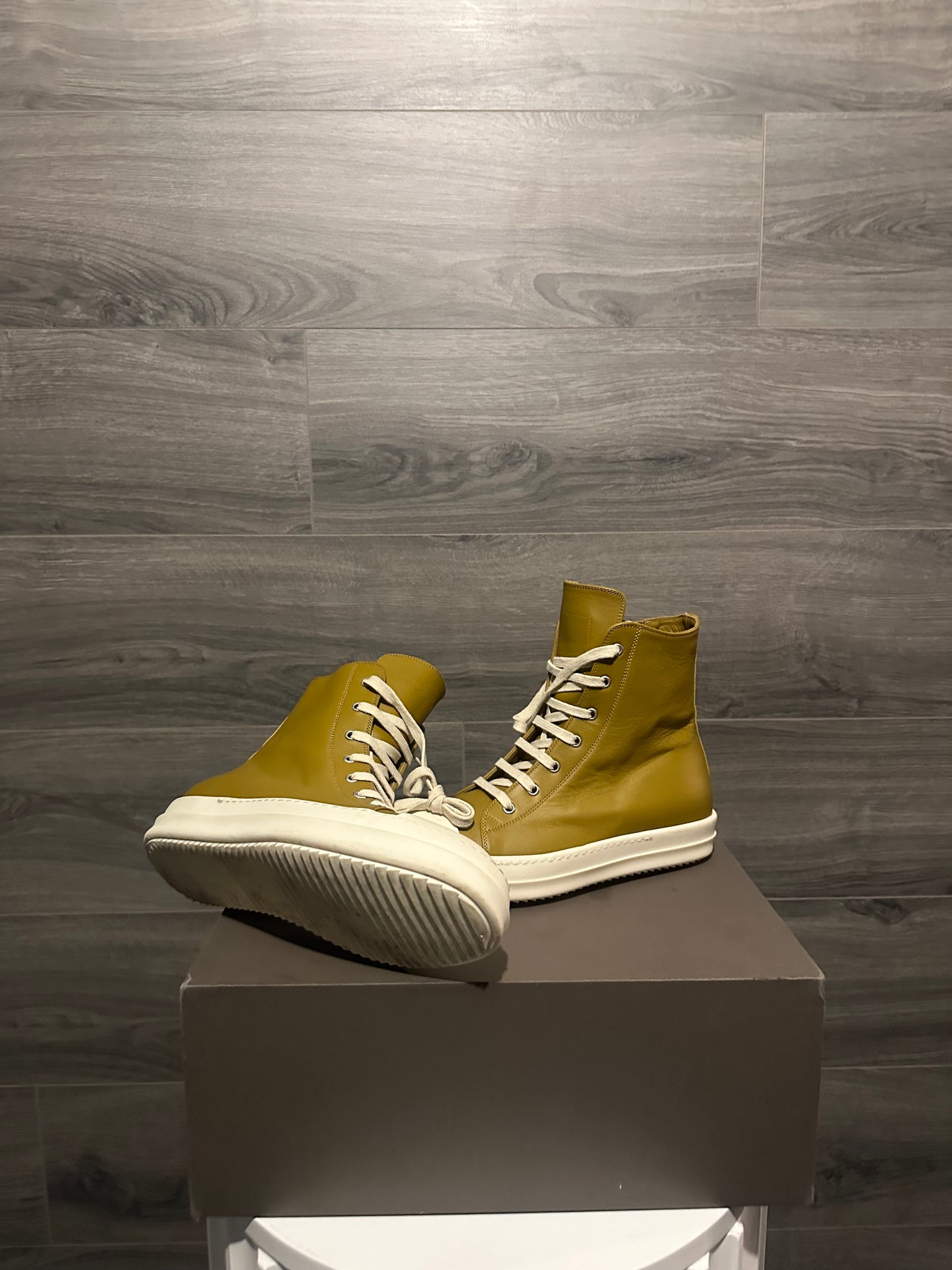 Rick Owens Mainline "Mustard" Ramones High