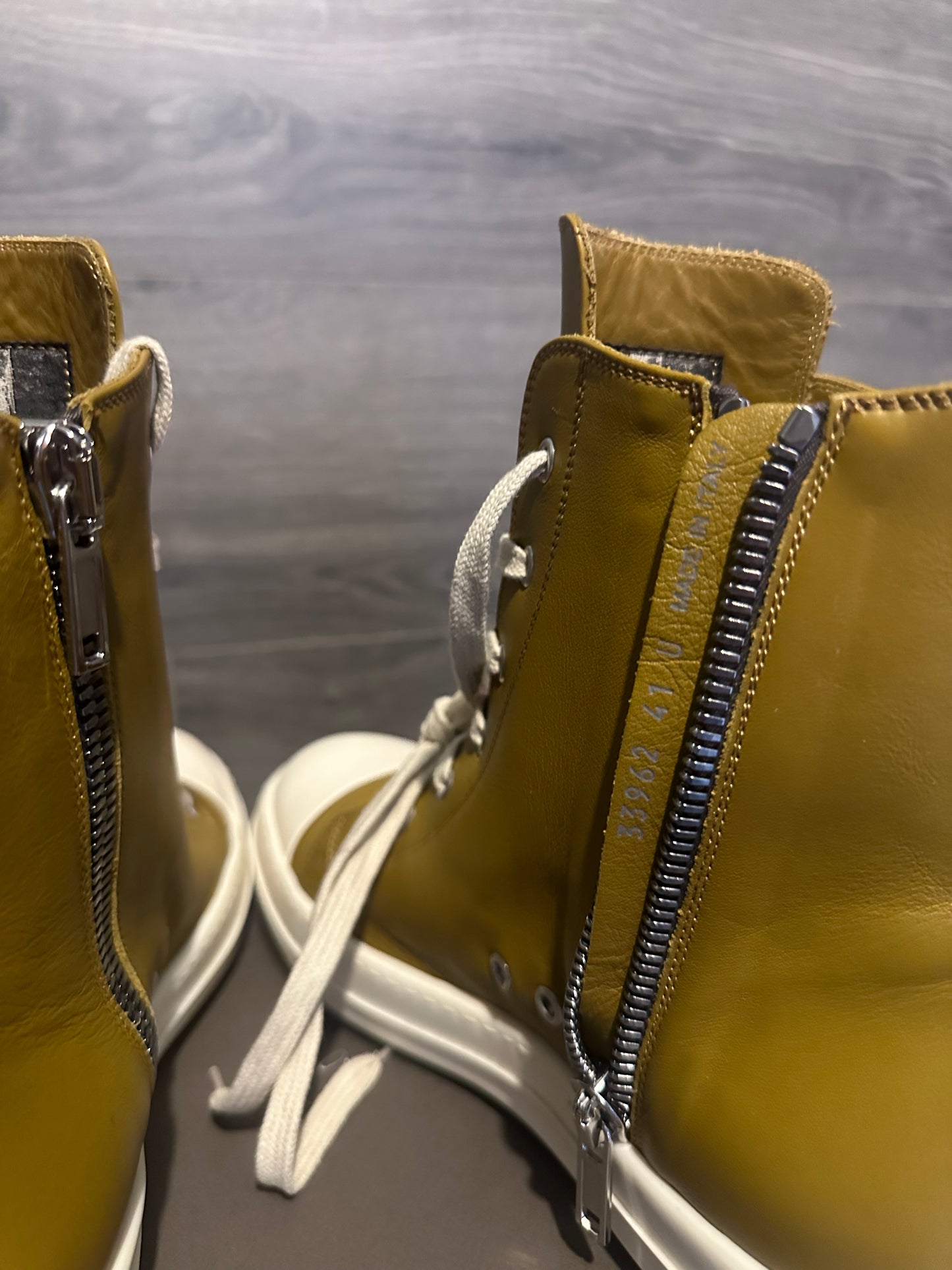 Rick Owens Mainline "Mustard" Ramones High