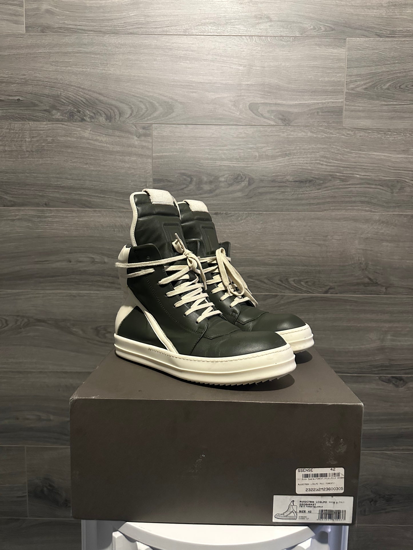Rick Owens Mainline "Forest Green" Geobaskets