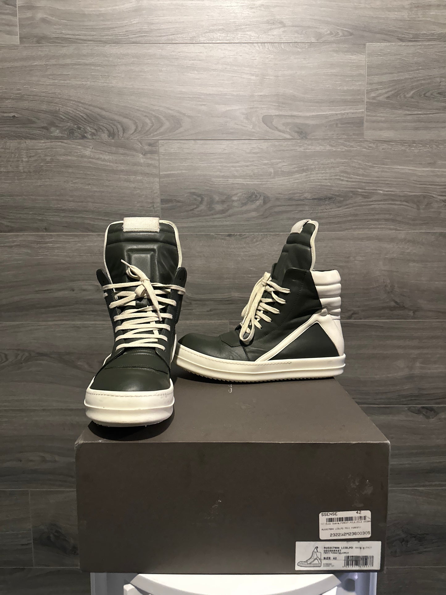Rick Owens Mainline "Forest Green" Geobaskets
