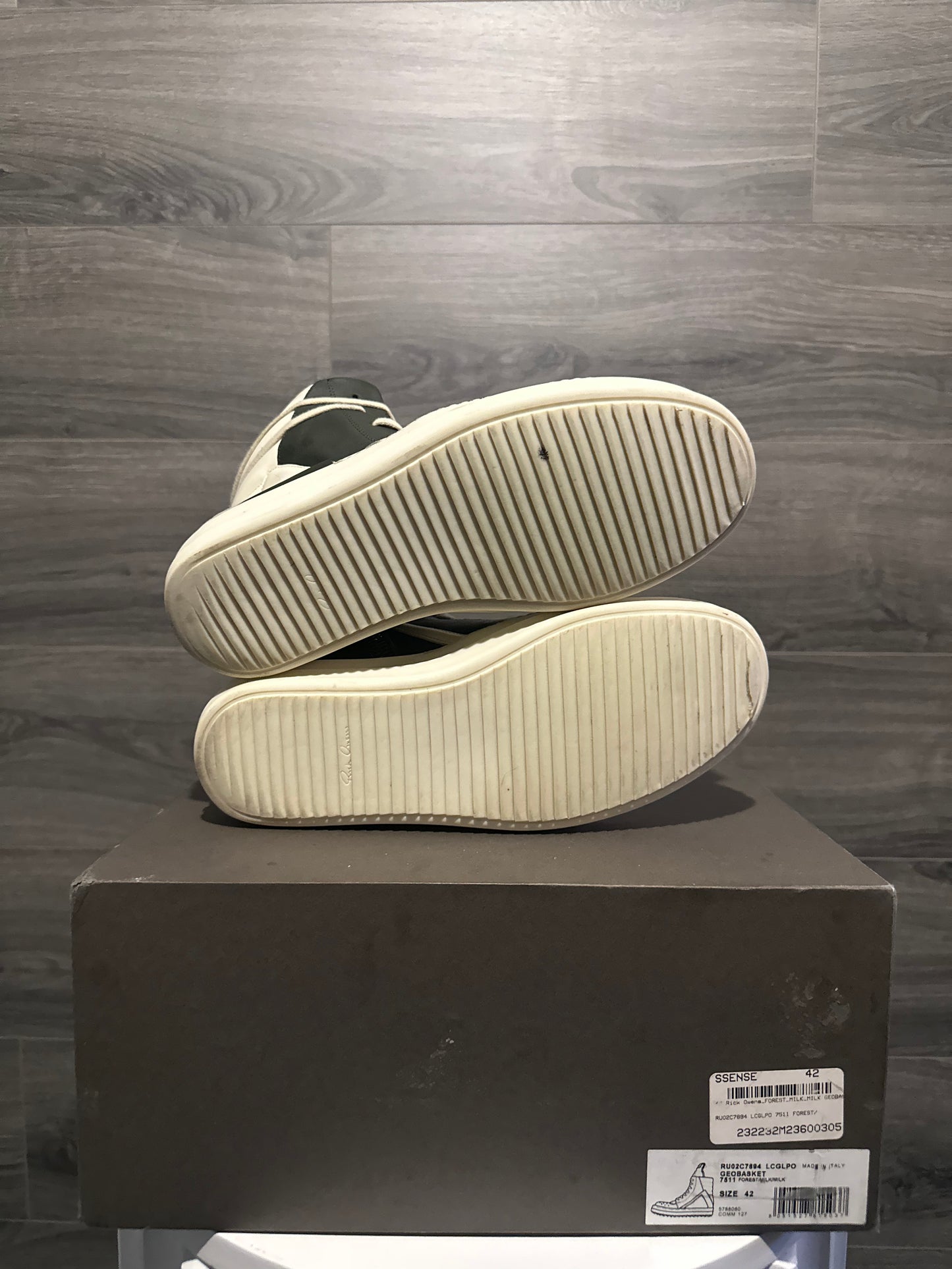 Rick Owens Mainline "Forest Green" Geobaskets