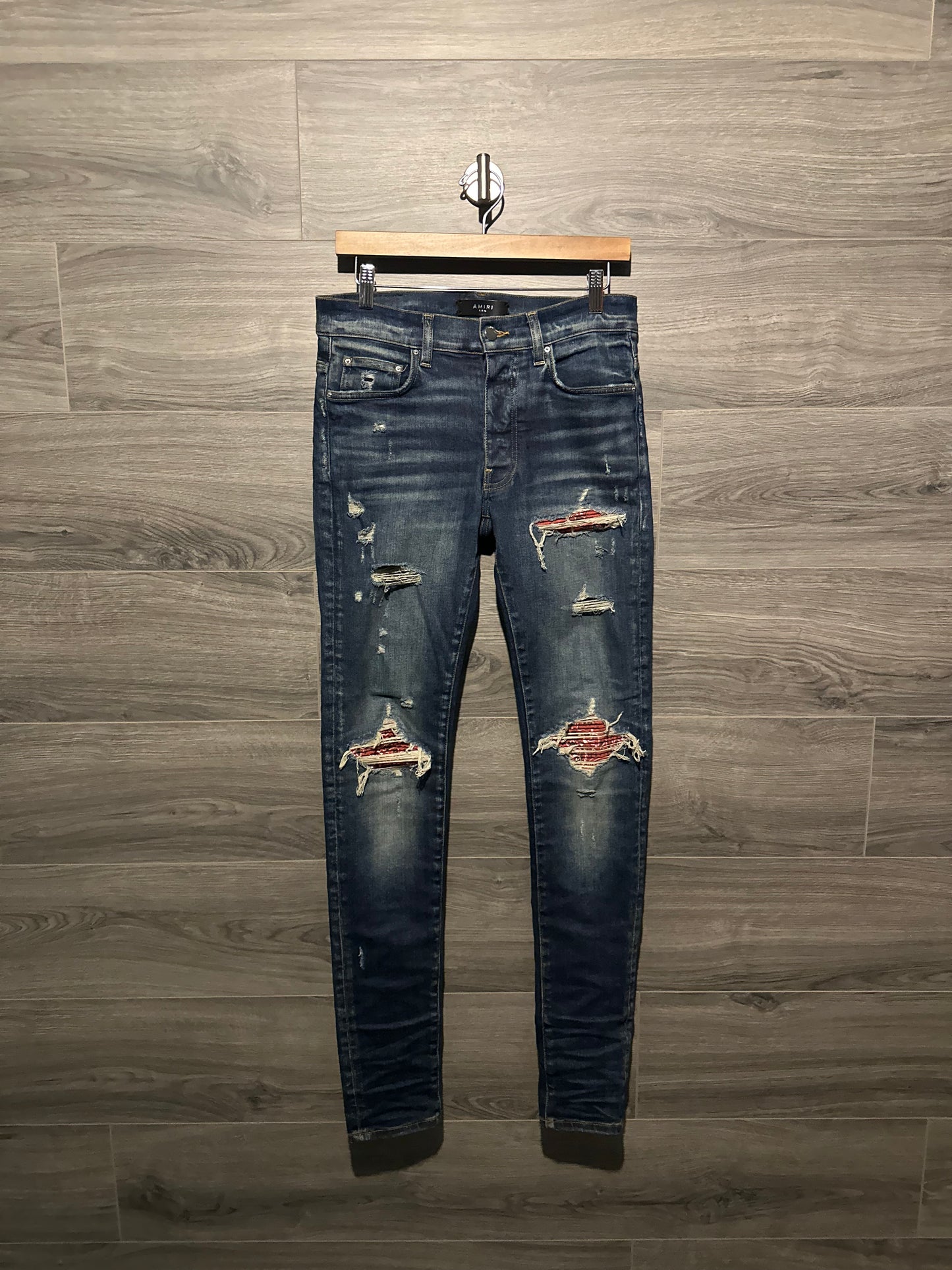 Amiri Mx1 "Red Bandana" Patch Jeans