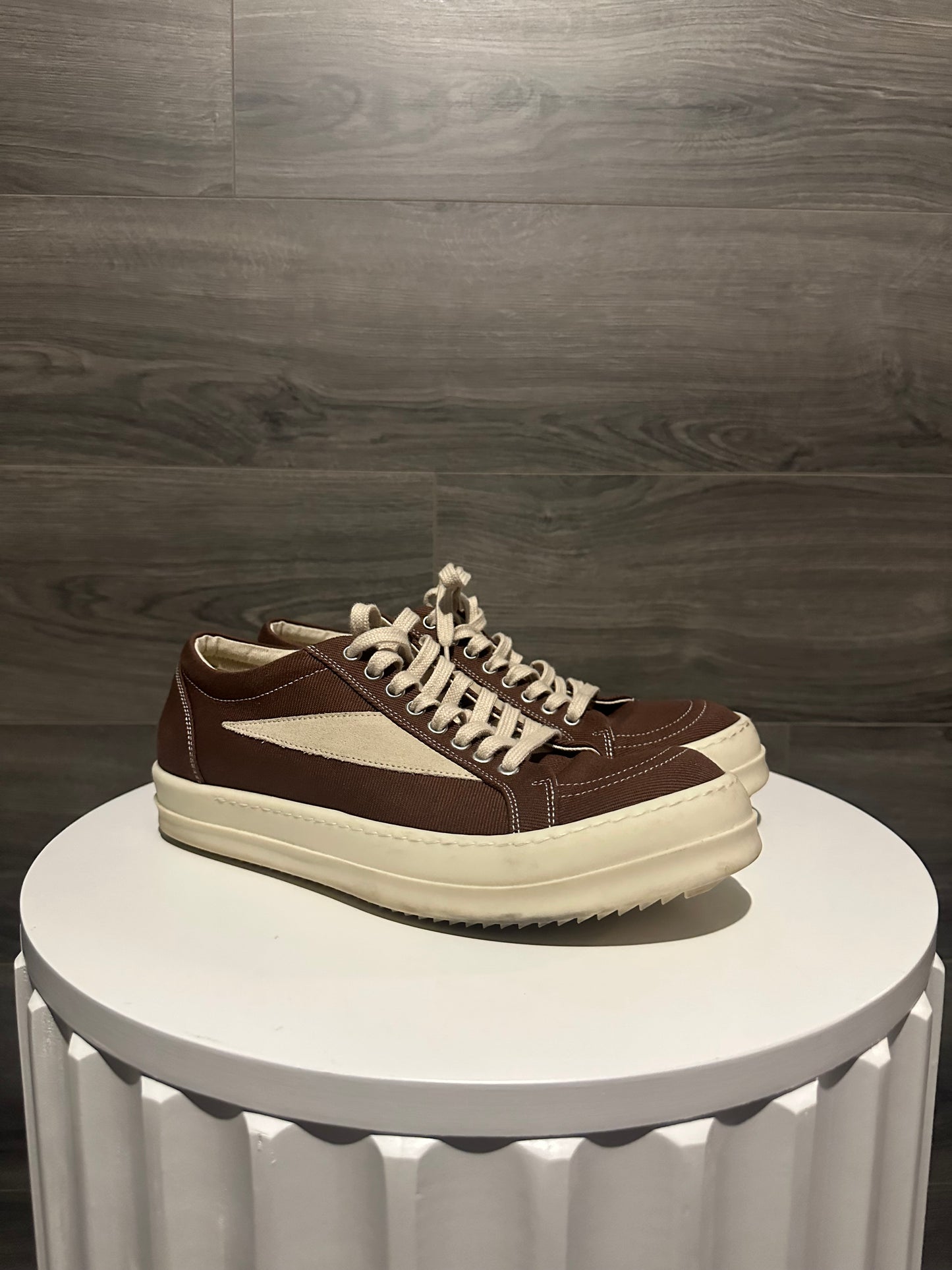 Rick Owens Mainline "Pink" Suede Vintage Sneakers