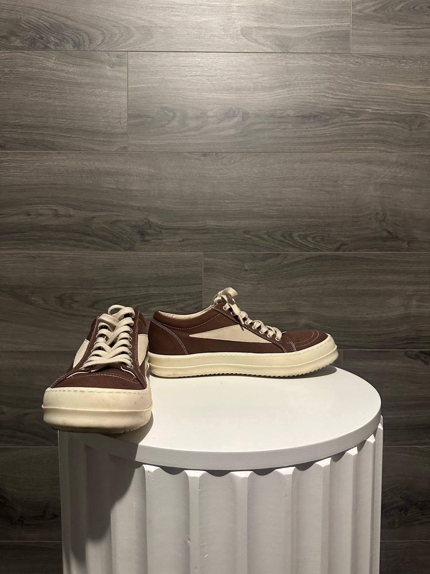 Rick Owens Mainline "Pink" Suede Vintage Sneakers
