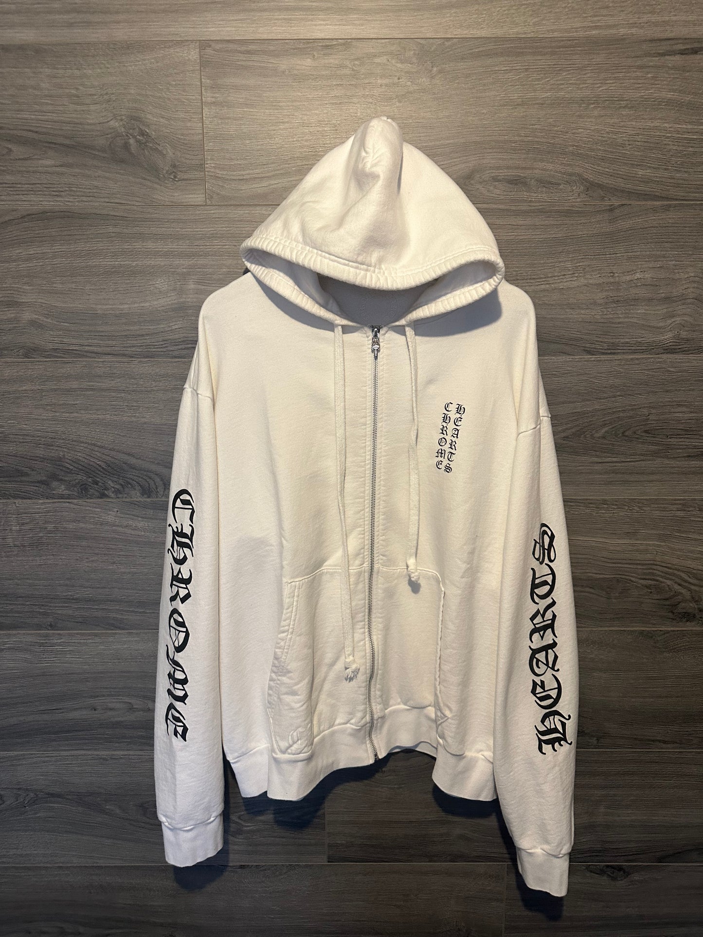 Chrome Hearts Vertical Zip Up Hoodie