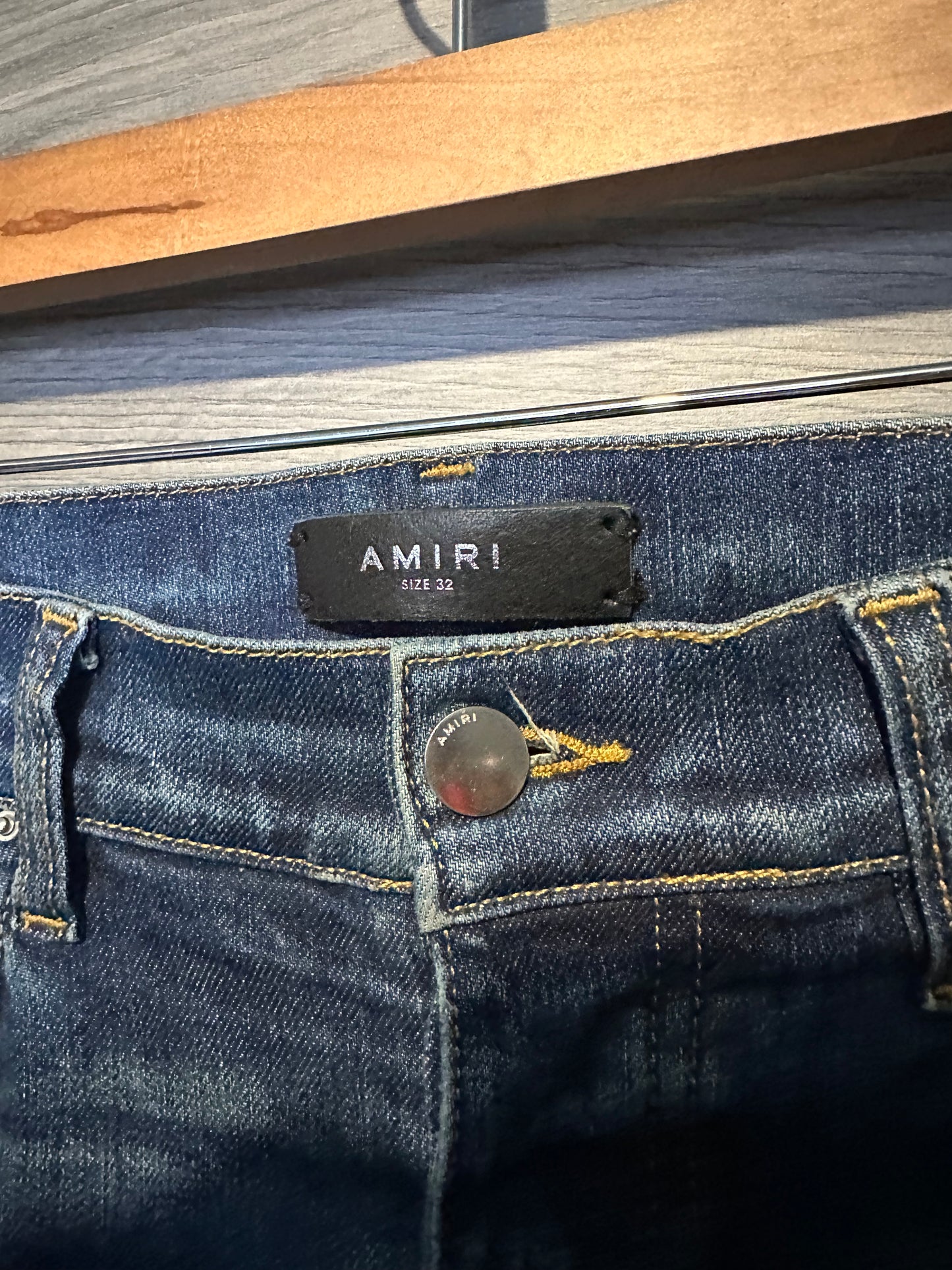 Amiri Mx1 "Orange" Patch Jeans