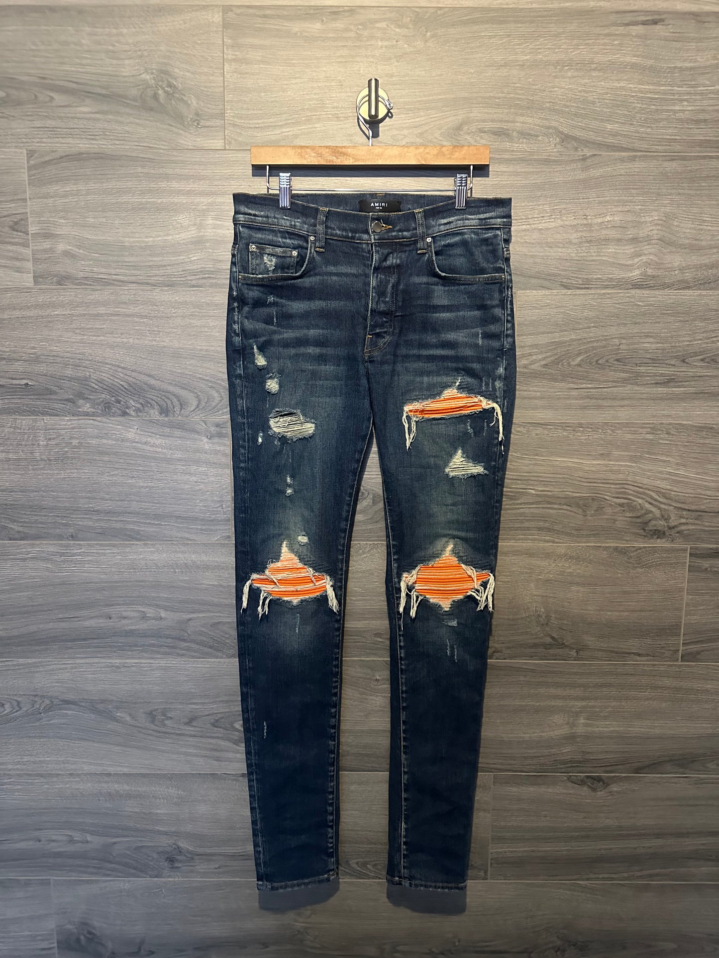 Amiri Mx1 "Orange" Patch Jeans