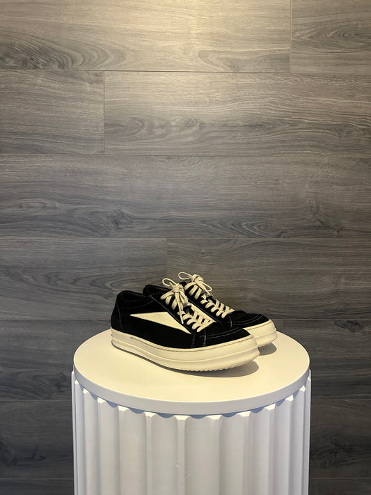 Rick Owens Suede Vintage "Black" Sneakers