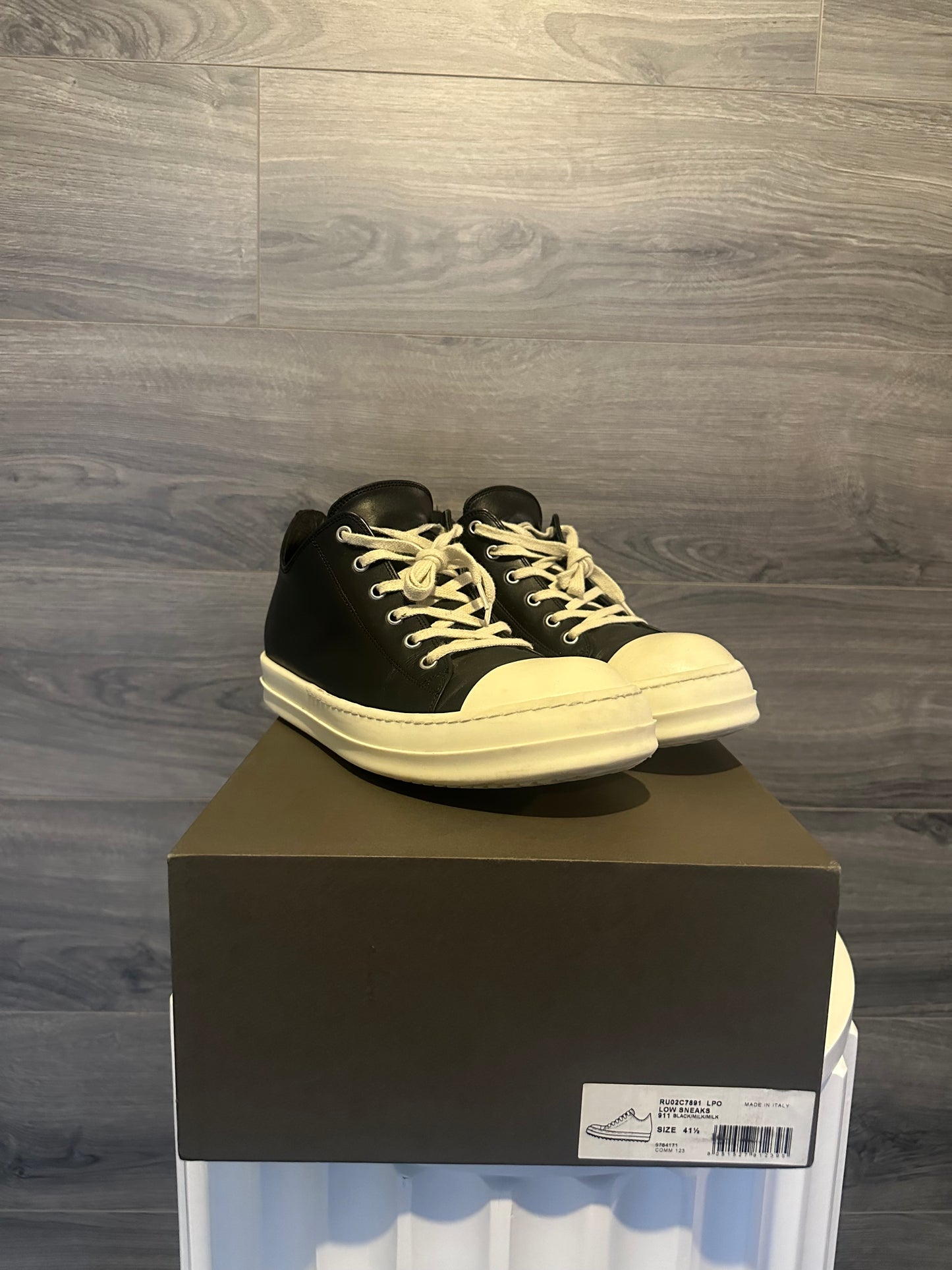 Rick Owens Mainline "Black" Low Top Ramones