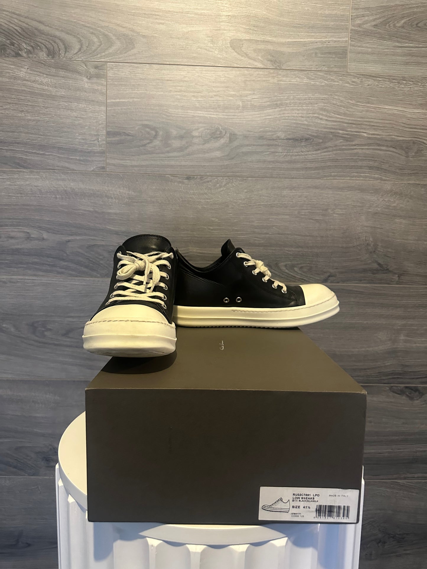 Rick Owens Mainline "Black" Low Top Ramones