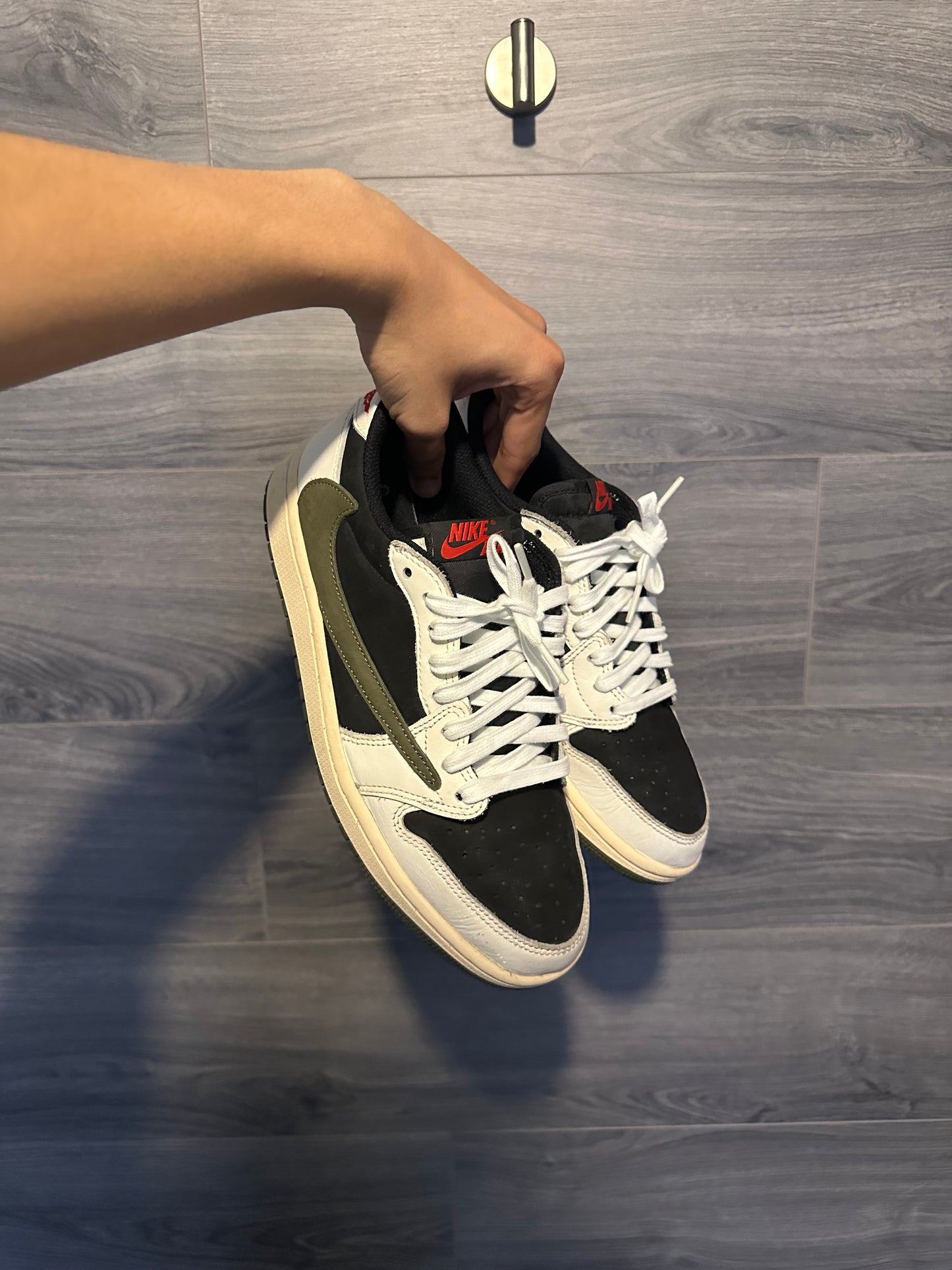 Travis Scott Olive Low top jordan 1s