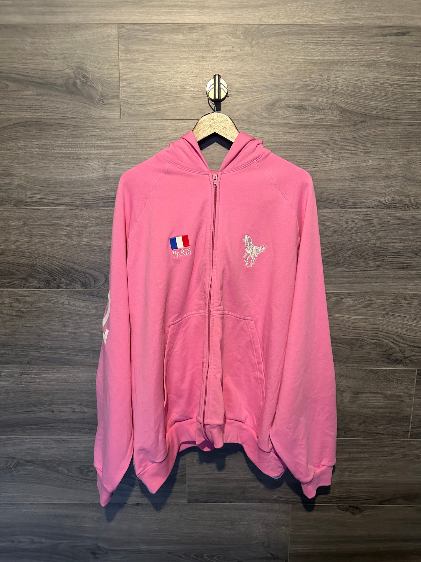 Balenciaga Pink Polo Zip Up