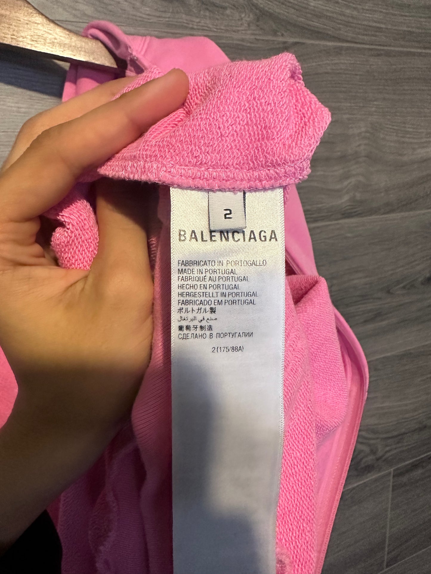 Balenciaga Pink Polo Zip Up