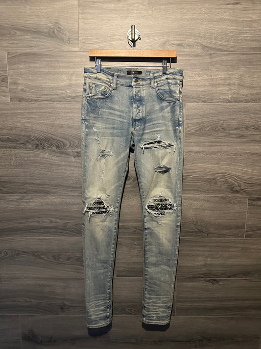 Amiri Mx1 "Bandana" Patch Jeans