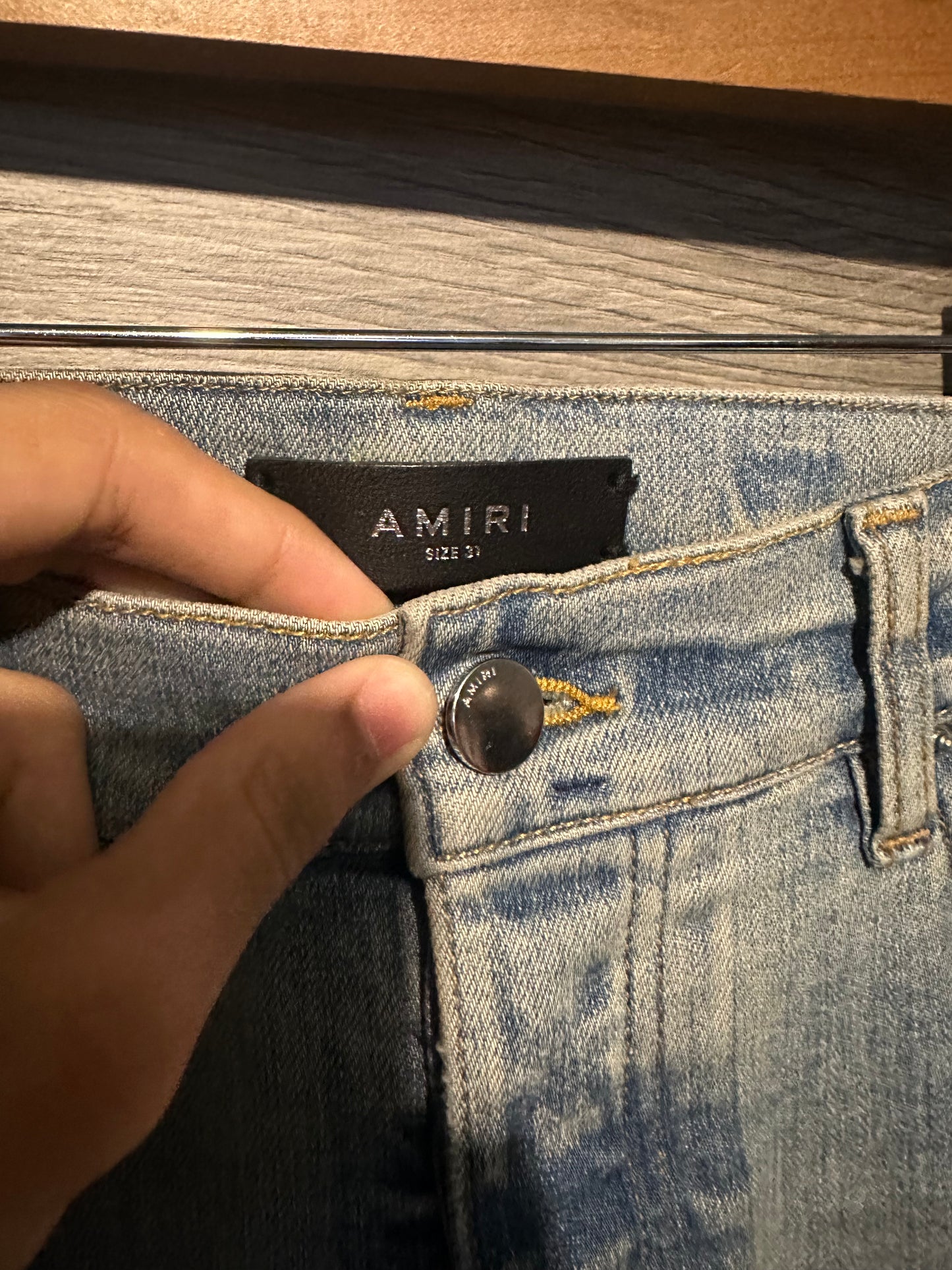 Amiri Mx1 "Bandana" Patch Jeans