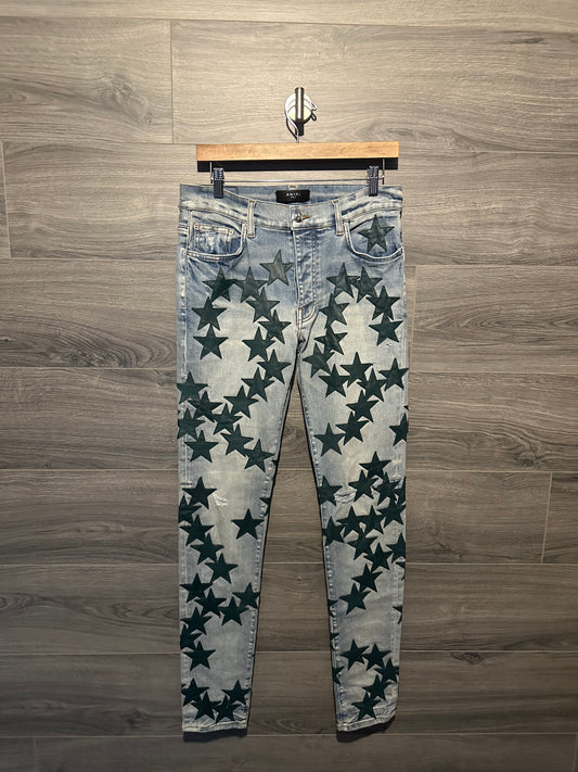 Amiri Chemist Green Star Jeans