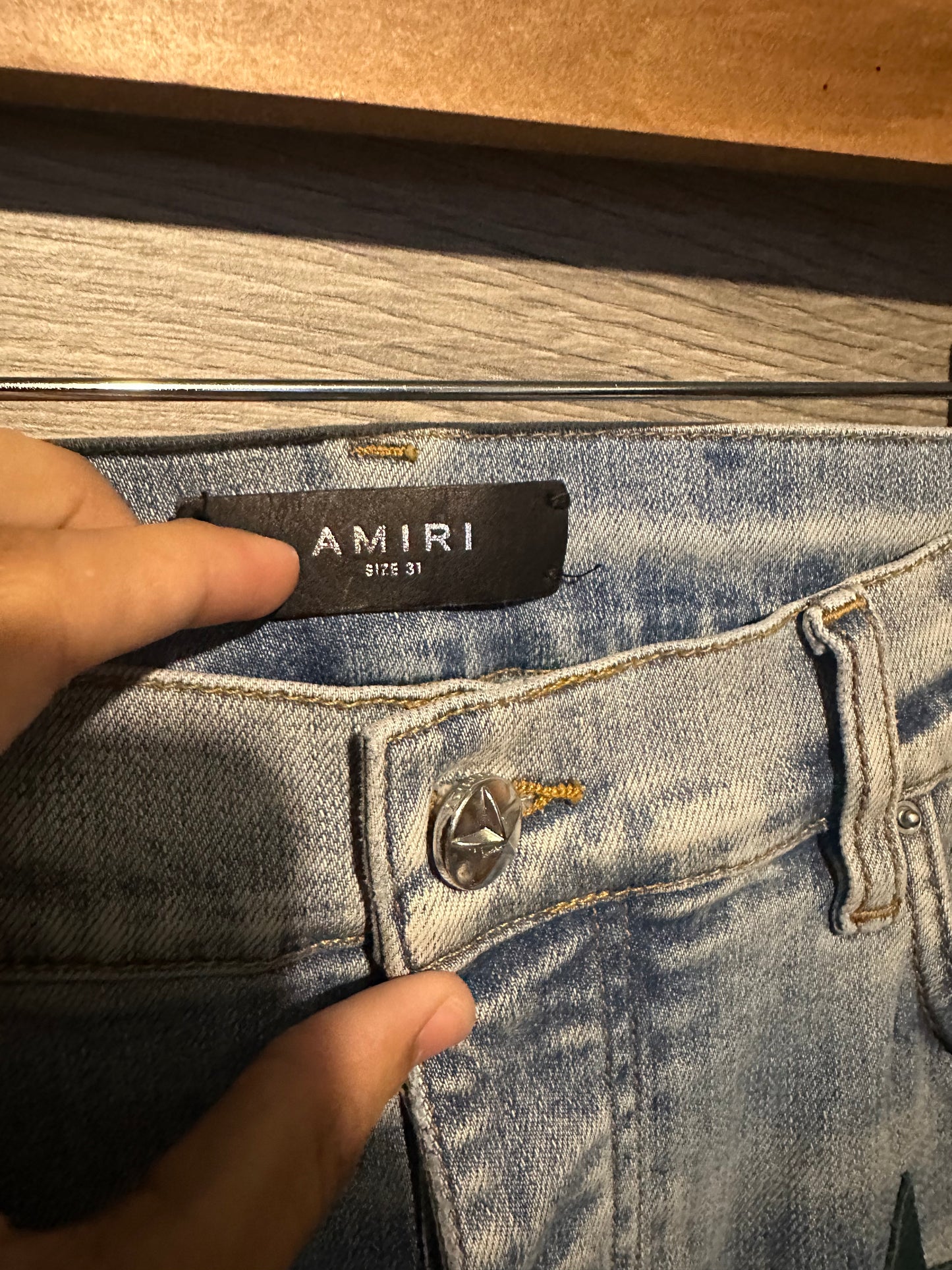 Amiri Chemist Green Star Jeans