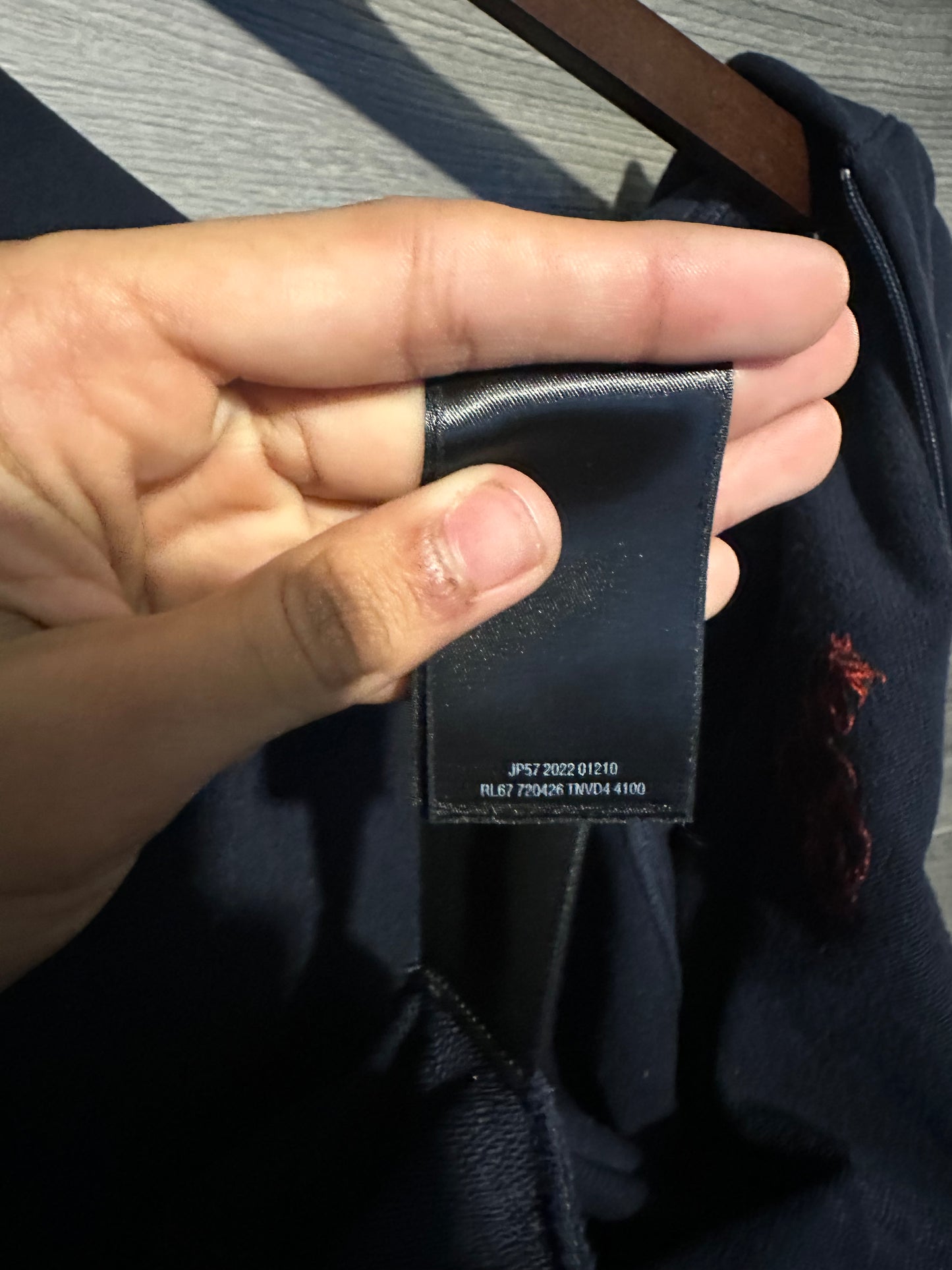 Balenciaga Navy Polo Zip Up