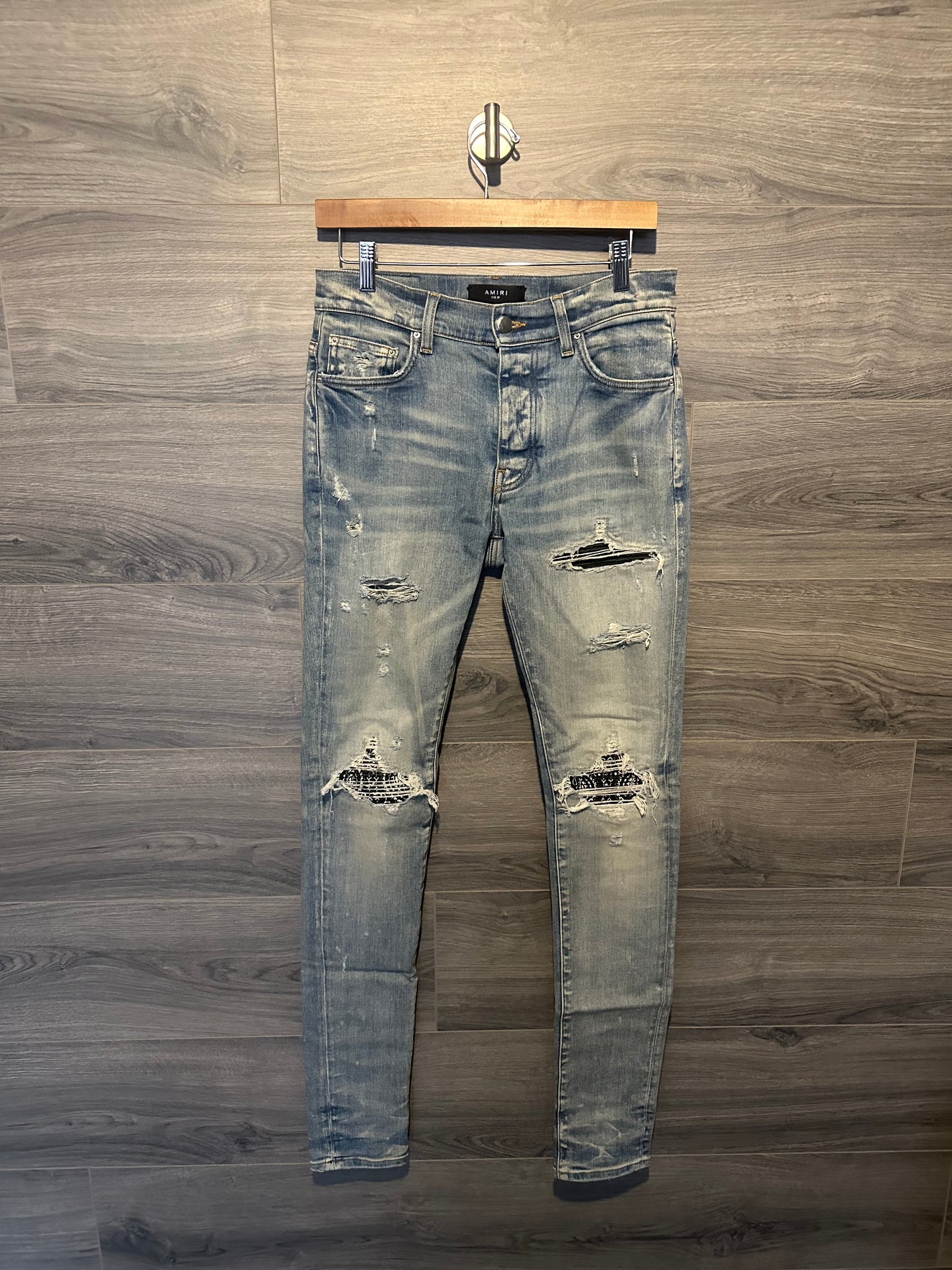 Amiri Mx1 "Bandana" Patch Jeans