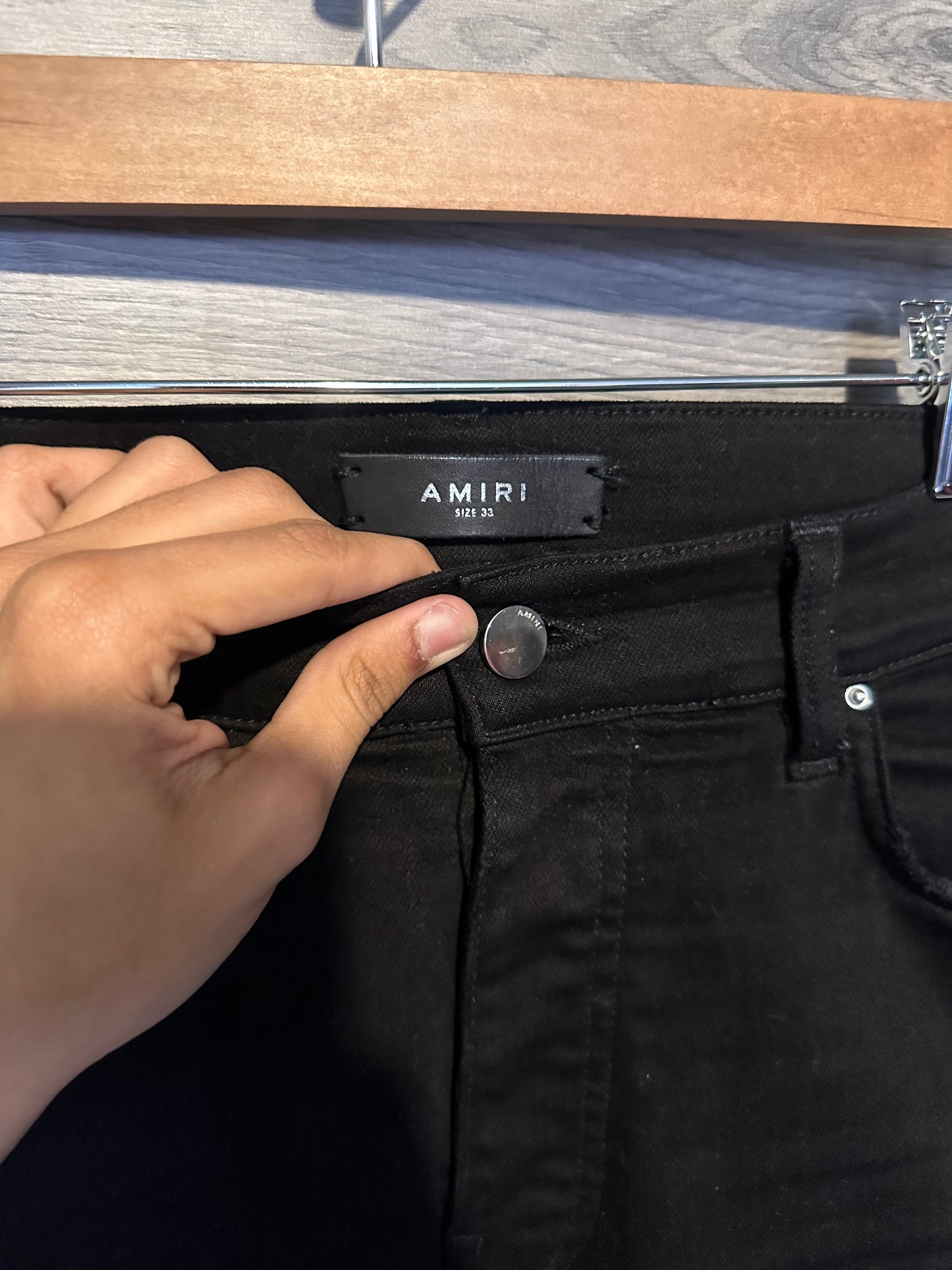 Amiri Mx1 "Black Bandana" Patch Jeans